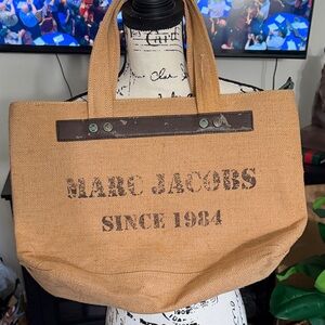 Excellent Used Marc Jacobs Brown Canvas Tote